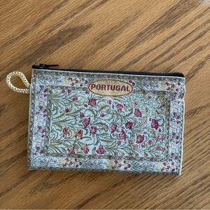 NWOT Floral Tapestry Pouch - Multicolor